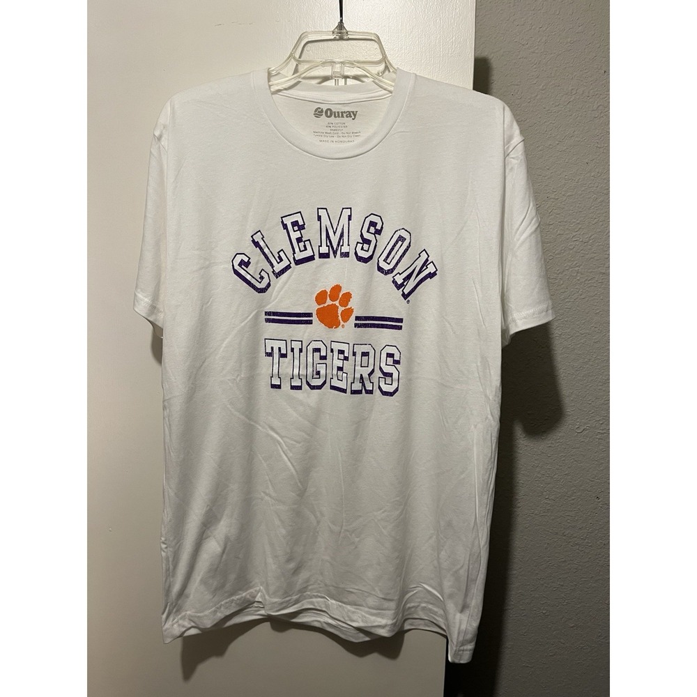 Ouray Men's Large Clemson Tigers White T Shirt